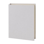 Bloc de post-its à couverture en briques de lait recyclées couleur blanc deuxième vue