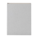 Bloc de post-its à couverture en briques de lait recyclées couleur blanc troisième vue