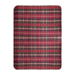 Plaid en polyester recyclé à carreaux de style écossais 180g/m² couleur rouge deuxième vue