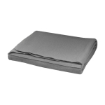 Plaid fin en polyester recyclé personnalisable 180g/m² couleur gris première vue