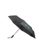 Parapluie en pongé RPET avec ouverture et fermeture automatique Ø95 couleur noir avec zone d'impression