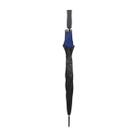 Parapluie en pongé noir avec liseré coloré Ø105 couleur bleu deuxième vue