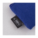 Porte-monnaie en feutre recyclé, plusieurs coloris disponibles 350g/m² couleur bleu quatrième vue