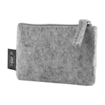 Porte-monnaie en feutre recyclé, plusieurs coloris disponibles 350g/m² couleur gris cinquième vue
