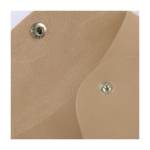 Porte-monnaie en cuir synthétique avec bouton de fermeture doré couleur doré première vue