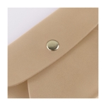 Porte-monnaie en cuir synthétique avec bouton de fermeture doré couleur doré deuxième vue