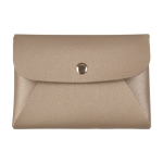 Porte-monnaie en cuir synthétique avec bouton de fermeture doré couleur doré troisième vue