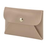 Porte-monnaie en cuir synthétique avec bouton de fermeture doré couleur doré quatrième vue
