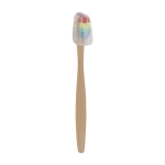 Set dentaire avec brosse à dents et sablier dans une trousse couleur vert troisième vue