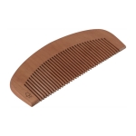 Peigne personnalisé en bois de hêtre certifié FSC couleur bois troisième vue