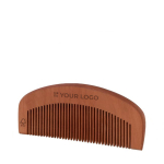 Peigne personnalisé en bois de hêtre certifié FSC couleur bois avec zone d'impression