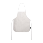 Set tablier en non-tissé pour enfant à colorier et crayons couleur blanc deuxième vue
