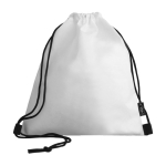 Set sac ficelle pour enfant à colorier et crayons couleur blanc deuxième vue