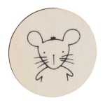 Jeu de mémoire avec pièces en bois à colorier vue détail 5 