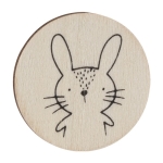 Jeu de mémoire avec pièces en bois à colorier deuxième vue