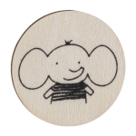 Jeu de mémoire avec pièces en bois à colorier troisième vue