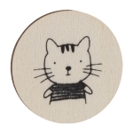 Jeu de mémoire avec pièces en bois à colorier quatrième vue