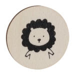 Jeu de mémoire avec pièces en bois à colorier vue détaillée