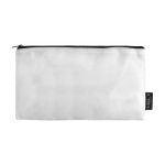 Trousse en non-tissé recyclé avec crayons de couleur 80g/m² couleur blanc deuxième vue