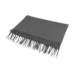 Écharpe promotionnelle en acrylique doux au toucher 32 x 180 cm couleur gris troisième vue