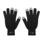 Gants en RPET avec doigts compatibles avec les écrans tactiles couleur noir première vue