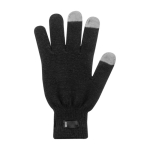 Gants en RPET avec doigts compatibles avec les écrans tactiles couleur noir deuxième vue