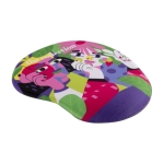 Tapis de souris rond avec repose-poignet imprimable en quadrichromie couleur blanc première vue