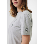 T-shirt publicitaire en coton recyclé unisexe 180 g/m2 Iqoniq Manuel couleur gris clair chiné