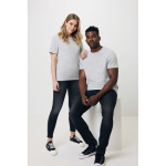 T-shirt publicitaire en coton recyclé unisexe 180 g/m2 Iqoniq Manuel couleur gris clair chiné vue avec modèle
