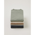 T-shirt publicitaire en coton recyclé unisexe 180 g/m2 Iqoniq Manuel couleur gris clair chiné vue d'ambiance 2