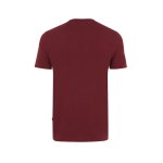 T-shirts publicitaires en coton recyclé unisexes casual fit 180 g/m2 Iqoniq couleur bordeaux deuxième vue