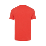 T-shirts publicitaires en coton recyclé unisexes casual fit 180 g/m2 Iqoniq couleur rouge deuxième vue