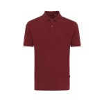 polo publicitaire en coton recyclé 220 g/m2 Iqoniq Yosemite couleur bordeaux