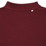 polo publicitaire en coton recyclé 220 g/m2 Iqoniq Yosemite couleur bordeaux quatrième vue