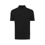 polo publicitaire en coton recyclé 220 g/m2 Iqoniq Yosemite couleur noir