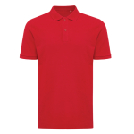 polo publicitaire en coton recyclé 220 g/m2 Iqoniq Yosemite couleur rouge
