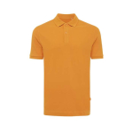 polo publicitaire en coton recyclé 220 g/m2 Iqoniq Yosemite couleur orange