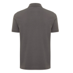 Polo publicitaire en coton recyclé 220 g/m² Iqoniq Yosemite couleur argenté mat deuxième vue