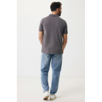 Polo publicitaire en coton recyclé 220 g/m² Iqoniq Yosemite couleur argenté mat