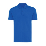polo publicitaire en coton recyclé 220 g/m2 Iqoniq Yosemite couleur bleu roi