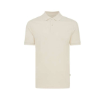 polo publicitaire en coton recyclé 220 g/m2 Iqoniq Yosemite couleur naturel