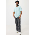 Polo publicitaire en coton recyclé 220 g/m² Iqoniq Yosemite couleur vert menthe