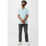 Polo publicitaire en coton recyclé 220 g/m² Iqoniq Yosemite couleur vert menthe