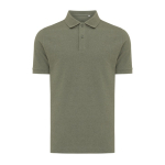 polo publicitaire en coton recyclé 220 g/m2 Iqoniq Yosemite couleur vert militaire
