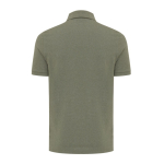 Polo publicitaire en coton recyclé 220 g/m² Iqoniq Yosemite couleur vert militaire deuxième vue