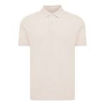 polo publicitaire en coton recyclé 220 g/m2 Iqoniq Yosemite couleur rose clair 