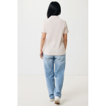 Polo publicitaire en coton recyclé 220 g/m² Iqoniq Yosemite couleur rose clair 