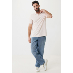 Polo publicitaire en coton recyclé 220 g/m² Iqoniq Yosemite couleur rose clair 