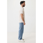 Polo publicitaire en coton recyclé 220 g/m² Iqoniq Yosemite couleur rose clair 