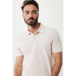 Polo publicitaire en coton recyclé 220 g/m² Iqoniq Yosemite couleur rose clair 
